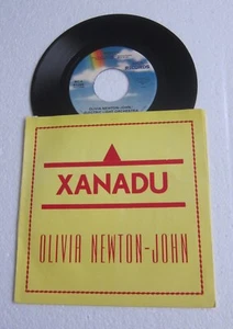 OLIVIA NEWTON-JOHN Xanadu RARE 7" BELGIUM DJ PS red/yellow PICTURE SLEEVE - Picture 1 of 2