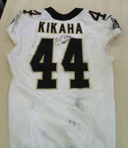 Hau'oli Kikaha Game Jersey 2015 Jersey Saints Dirty Nike 42 On Field BNAA - Picture 1 of 10