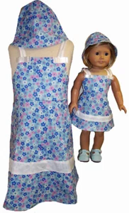 Matching Girls and Doll Clothes Dress And Hat Size 4 - Picture 1 of 4