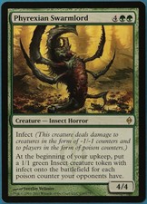 Phyrexian Swarmlord New Phyrexia NM Green Rare MAGIC CARD (ID# 210681) ABUGames