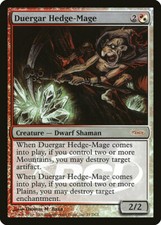 1X Duergar Hedge-Mage Gateway 2008 FOIL EX MTG CARD