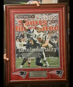 Tom Brady autographed 16 x 20 framed and matted with coa from tristar - Picture 1 of 3