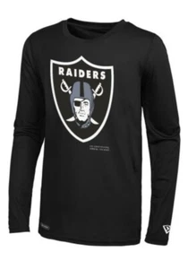 Camisa Dri-Tek Mangas Largas de los Las Vegas Raiders New Era Secciones Negras - Imagen 1 de 2