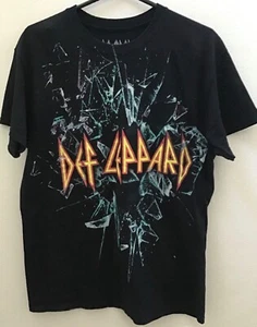 2016 DEF LEPPARD Back By Popular Demand WORLDWIDE Tour Black Med T Shirt Band - Picture 1 of 3