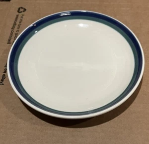 VTG Pfaltzgraff Northwinds 6.75” Dessert Plate w/Castle Mark Blue Green USA EUC - Picture 1 of 4