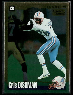 Cris Dishman 1994 Score #69 Gold Zone Houston Oilers - Image 1 of 2