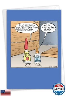 NobleWorks - 1 Father's Day Greeting Card Funny - Humor Dad Card from Son, Da - Image 1 of 4