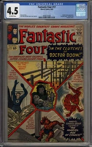 CGC FANTASTIC FOUR # 17 VG+ 4.5 1963 DOCTOR DOOM - Picture 1 of 2
