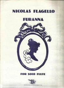 Nicolas Flagello Furanna For Solo Flute Sheet Music c 1981 (For Annie) Flute - Picture 1 of 1