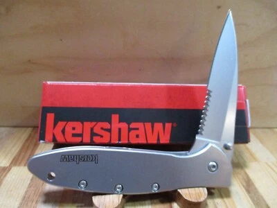 New In Box Kershaw A/O Serrated Leek 1660ST Folding Pocket Knife - Image 1 of 4