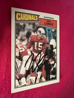 NEIL LOMAX (CF HOF) Signed 1987 Topps #329 Cardinals Portland St. Autograph Auto - Image 1 of 2