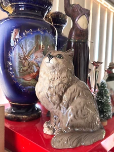 Gato persa Beswick - Sentado - Modelo 1867 - Por Albert Hallam - Perfecto - Imagen 1 de 24