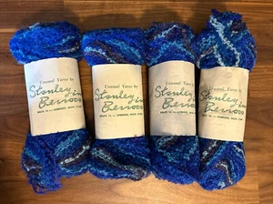 Vtg Stanley Berroco Wool Yarn 4 Skeins Color Unusual Yarns USA Holland Bouclé - Picture 1 of 5