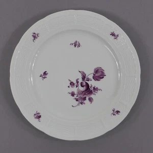 Plato Nymphenburg plato de pastel cesta púrpura decoración floral motivo 07 - Imagen 1 de 6