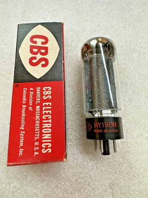 Tubo rectificador de vidrio alto CBS-Hytron 5U4GB EX NUEVO EN CAJA Foto 1 de 2