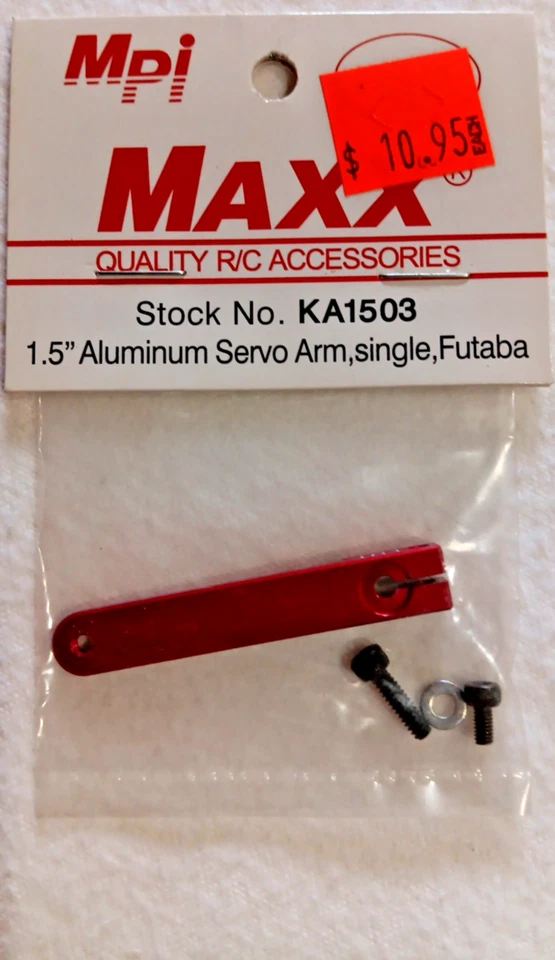 MPI MAXX #KA1503 ~NIP~ 1.5" ALUMINUM SERVO ARM, SINGLE, FUTABA - Image 1 of 2