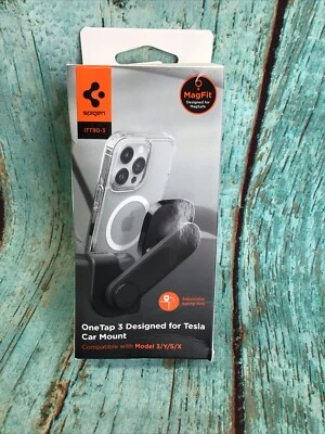 For Tesla OneTap Screen Car Mount | Spigen [ OneTap 3 (ITT90-3) ] (MagFit) - Image 1 of 4