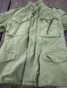 US ARMY OG Man's Small-Reg Cold Weather Field Jacket   #H1732 - Picture 1 of 11