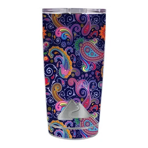 Skin Decal for Ozark Trail 20 oz Tumbler Cup (5-piece kit) / Purple Paisley - Picture 1 of 1