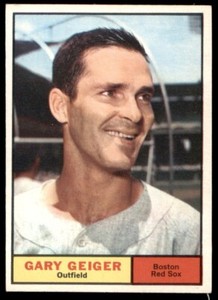 1961 Topps Baseball Gary Geiger Boston Red Sox #33