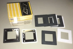 Slide mount binders double glass GEPE 6201 5x5cm 2x2" 18x24mm 20 pieces +box .W7 - Picture 1 of 4