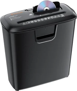 Bonsaii 8-Sheet Strip Cut Paper Shredder CD/Credit Card Shredder for Home Office - Picture 1 of 12