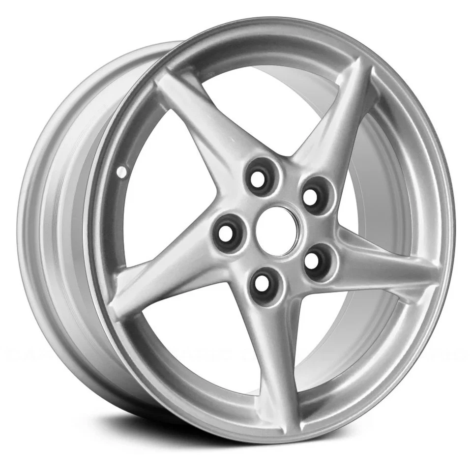 For Pontiac Grand Prix 99-03 Alloy Factory Wheel 5 Spiral-Spoke Silver 16x6.5 - Image 1 of 1