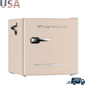 Compact Retro Mini Fridge W/ Bottle Opener Energy Efficient Office Dorm Room New - Picture 1 of 7