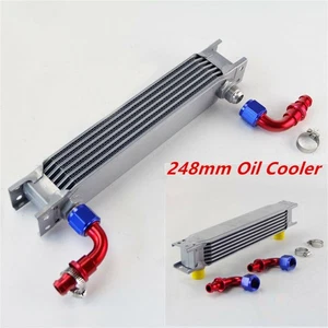 Universal Racing car and Motorcycle Engine Fuel Oil Cooler Cooling 248mm  - Bild 1 von 7
