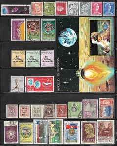 Worldwide Stamp Packet Lot of 32 all different Stamps World Wide Collection used - Picture 1 of 1