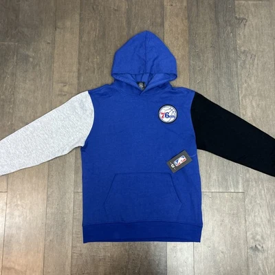 NBA Philadelphia 76ers Sweatshirt Boys Large 14-16 Logo/Slick 2 tone sleeves - Image 1 of 4