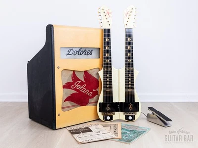 1950 Oahu Iolana Double Neck Valco-Made Lap Steel w/ 403K Bandstand Tube Amp - Image 1 of 4