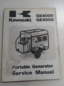 Kawasaki OEM Portable Generator GE4000 GE4500 Factory Service Manual 99924-2022- - Foto 1 di 4