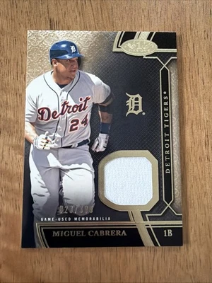 2015 Topps Tier One Baseball Miguel Cabrera Relic Triple Crown 23/399! HOF? - Image 1 of 2