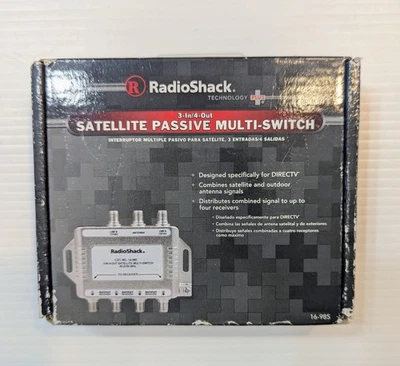 RadioShack 3x4 Satellite Passive Multi-Switch 16-985 (3 In / 4 Out) for DIRECTV - Image 1 of 3