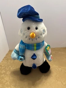 Dan Dee animierter Seitentritt und singender Plüsch-Schneemann "Let It Snow" mit Etikett - Bild 1 von 9