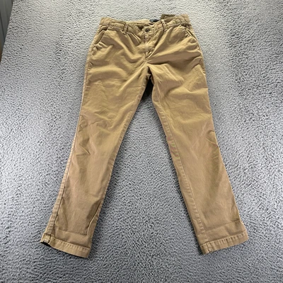Hollister Pant Men's 29x30 Brown Cotton Chino Skinny Stretch Classic Business - Image 1 of 4