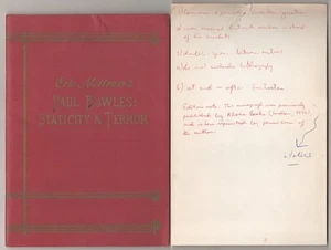 Eric MOTTRAM / PAUL BOWLES STATICITY & TERROR 1st Edition 1976 #181001 - Picture 1 of 1