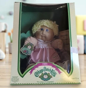 Vintage Original 1985 COLECO CABBAGE PATCH KIDS Page Rita blonde Haare blaue Augen Puppe - Bild 1 von 19