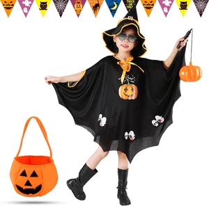 Kinderkostüm Fledermaus, Fledermaus Umhang, Kinder Halloween Kostüm, Kürbis Cand - Bild 1 von 7