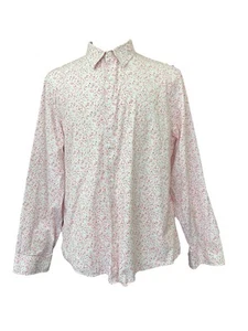 Club Monaco Pink/Red Floral Button Up Cotton Shirt - Size XL - Picture 1 of 4