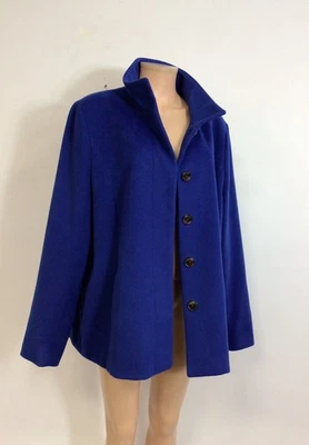 Chaqueta de abrigo Lands End azul para mujer 18 Foto 1 de 4