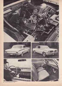 1961 SUPERCHARGED PONTIAC LE MANS  ~  2-PAGE ORIGINAL ARTICLE / AD - Bild 1 von 1
