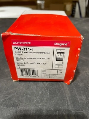 Legrand WattStopper PW-311-I 0-10V PIR Wall Switch occupancy Sensor NEW/OB - Image 1 of 4