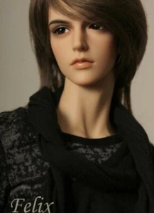 Bambola 1/3 BJD Felix colore marrone chiaro 1- trucco viso omaggio + occhi gratuiti + DHL - Foto 1 di 8