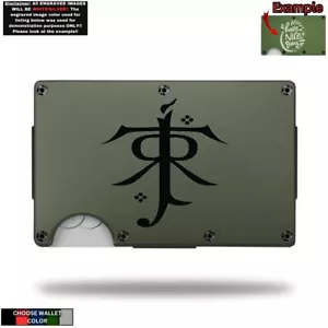 JRR Tolkien Lord of the Rings Wallet - Laser Engraved Wallet - Men's Wallet - Picture 1 of 10