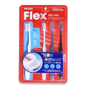 MEDIAN Flex Effection Toothbrush 4EA Set Amore Pacific Made in korea