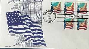 GAMM 3277 3278 3279 US Flag Over City 5 Stamps - Picture 1 of 1