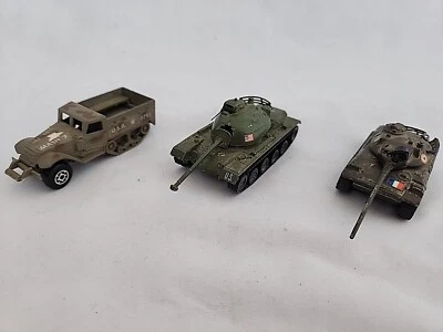 Juego de 3 vehículos militares Zylmex años 70 T406 Napoleon T431 medio camión T412Patton Foto 1 de 4