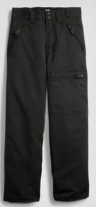 NEW! BOYS/GIRLS 12/XL GAP-KIDS Lined BLACK pull-on SNOW/SKI PANTS Zip pockets - Picture 1 of 6